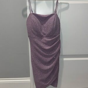 Purple mini dress